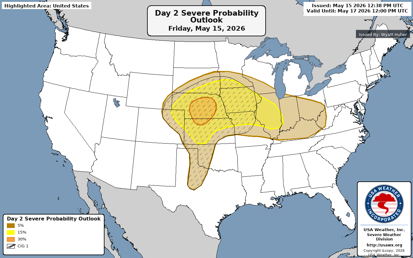 Day 2 Combined Severe Probability Outlook