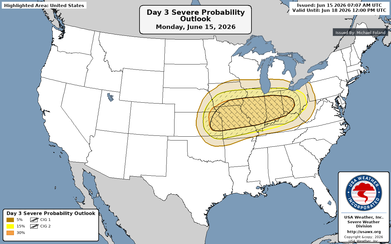 Day 3 Combined Severe Probability Outlook